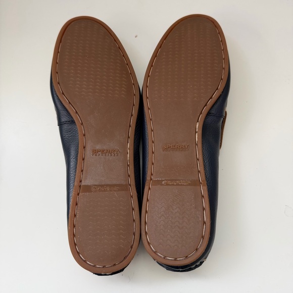 Sperry Top-Sider Sabrina Navy Women's Flats 8 M Navy Leather Flat Boat Shoes - Picture 6 of 10